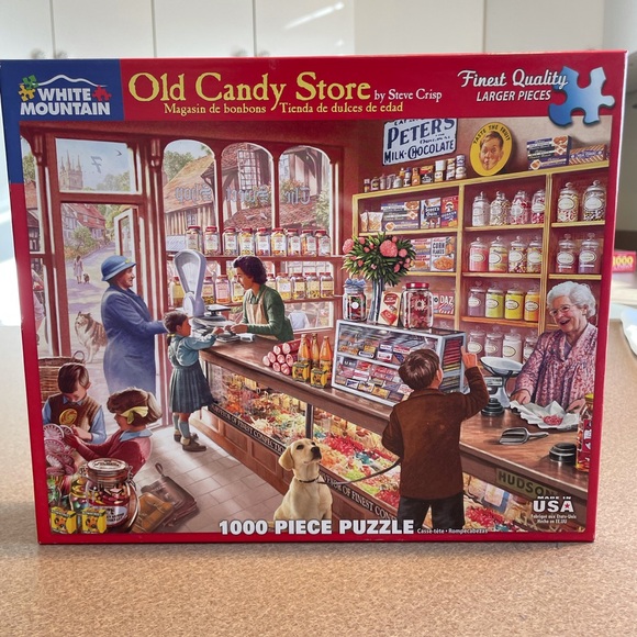 White Mountain Old Candy Store 1000 Piece Puzzle - Picture 1 of 5